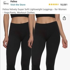 Felina Black Leggings 2Pack